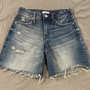 Forever 21 Blue Distressed Jorts